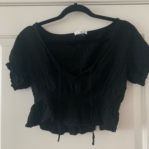Black crop top